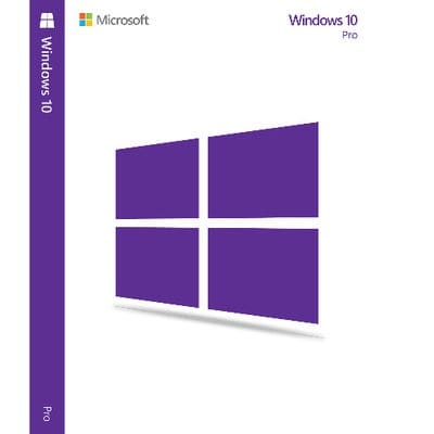 Microsoft Windows 10 Professional 32 - 64 Bit Key Card With DVD