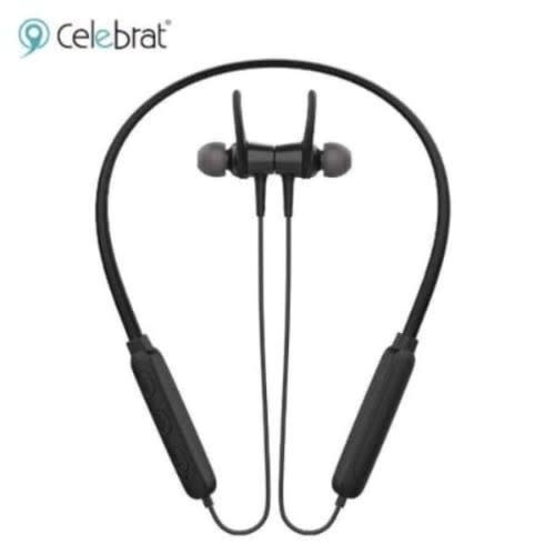 Celebrat A15 Sport Wireless Bluetooth Earphones-Magnetic Suction - Blacklack