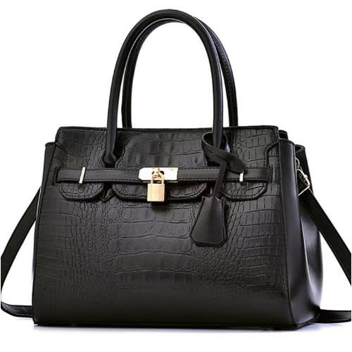 Ladies Leather Bag - Black