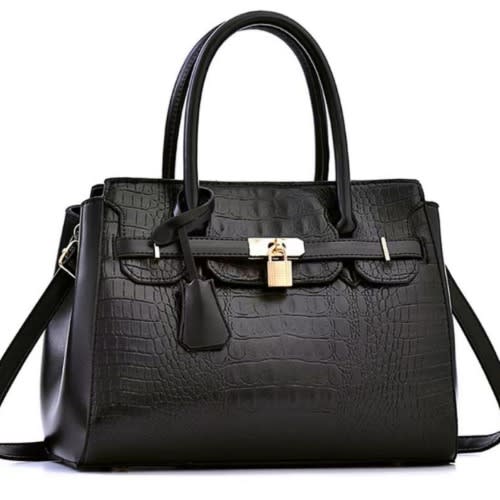 Ladies Leather Bag - Black