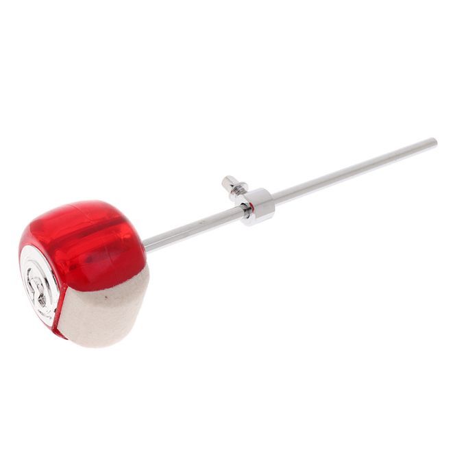 Red Bass Drum Hammer Beater For Drummer Percussion Instrument Red