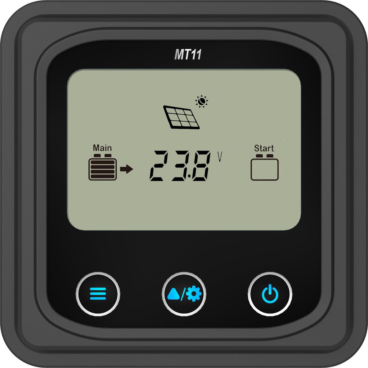 Mt11 Remote Meter For Epever Mppt Solar Charge Dual Battery Controller Duoracer Series Monitoring Running Data With Lcd Display