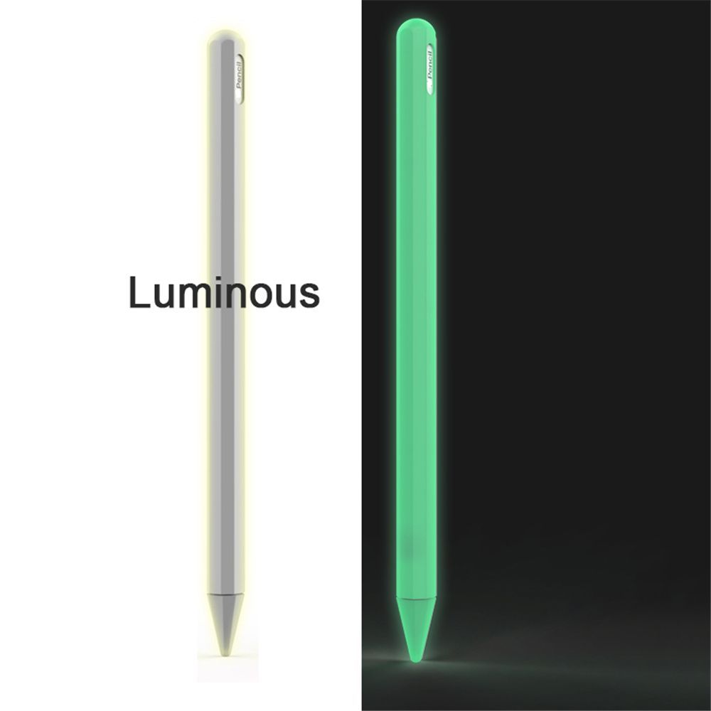 (White)Pen Case For Apple Pencil 2 IPad Pro 2022 Pencil Case Tablet Touch Stylus Pen Protective Cover Pouch Portable Soft Silicon Case MAA