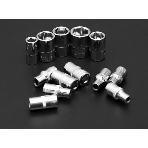 Socket Wrench Tool Set For Home & Auto Repair - 46 Pieces - 1/4"