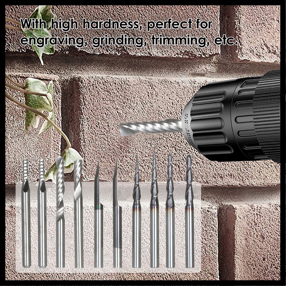 10pcs 3.175 Micro-diameter Cutters Micro Milling Cutter