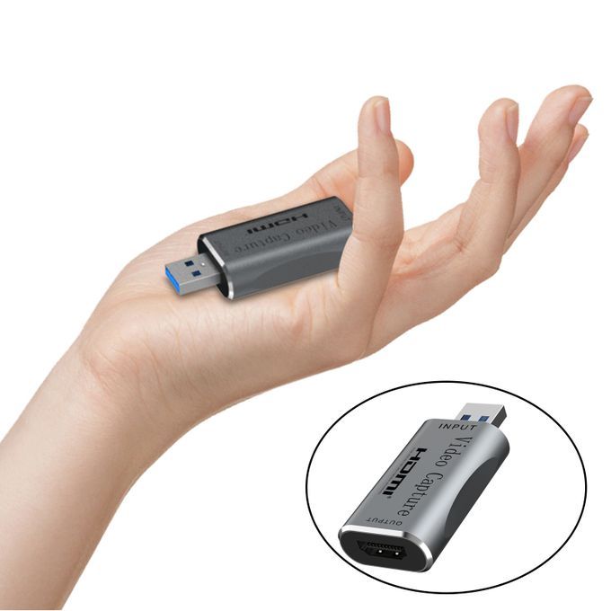 Video Capture Card HDMI To USB USB Plug Play Easy Carry Wide