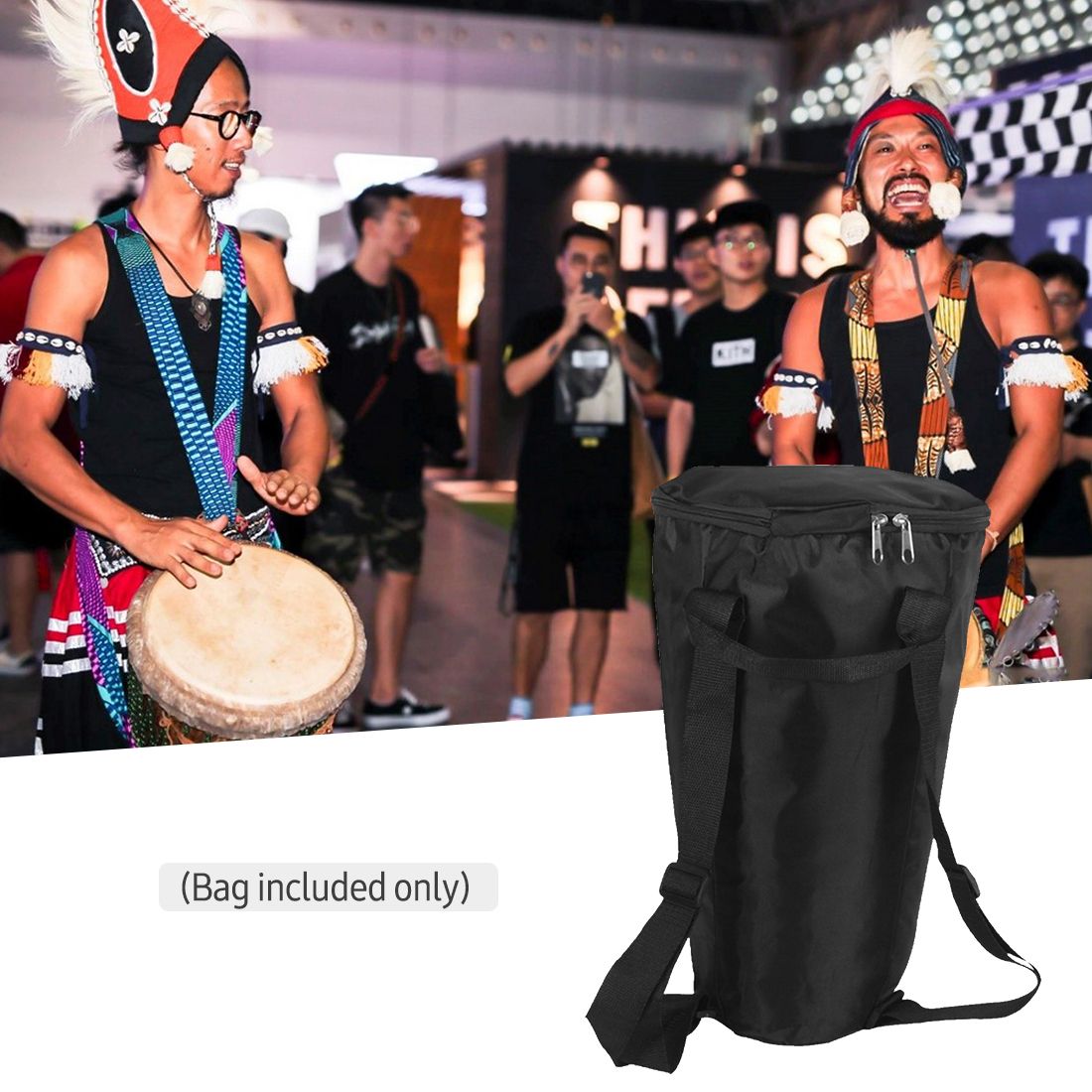 8 Inch African Djembe Drum Bag Carry Gig Bag Waterproof