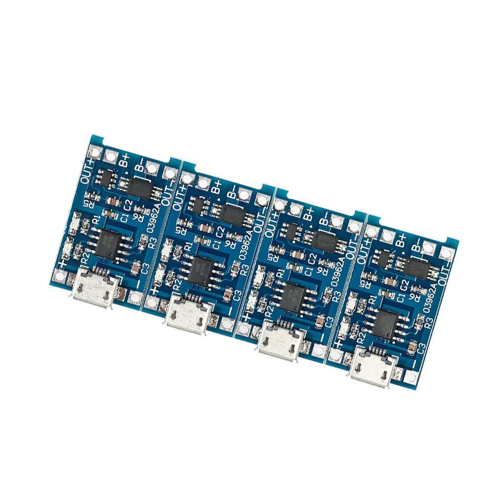 5pcs Charger Module Micro USB 18650 Lithium Battery Charging + Protection Circuit Board Charger Module 5V 1A