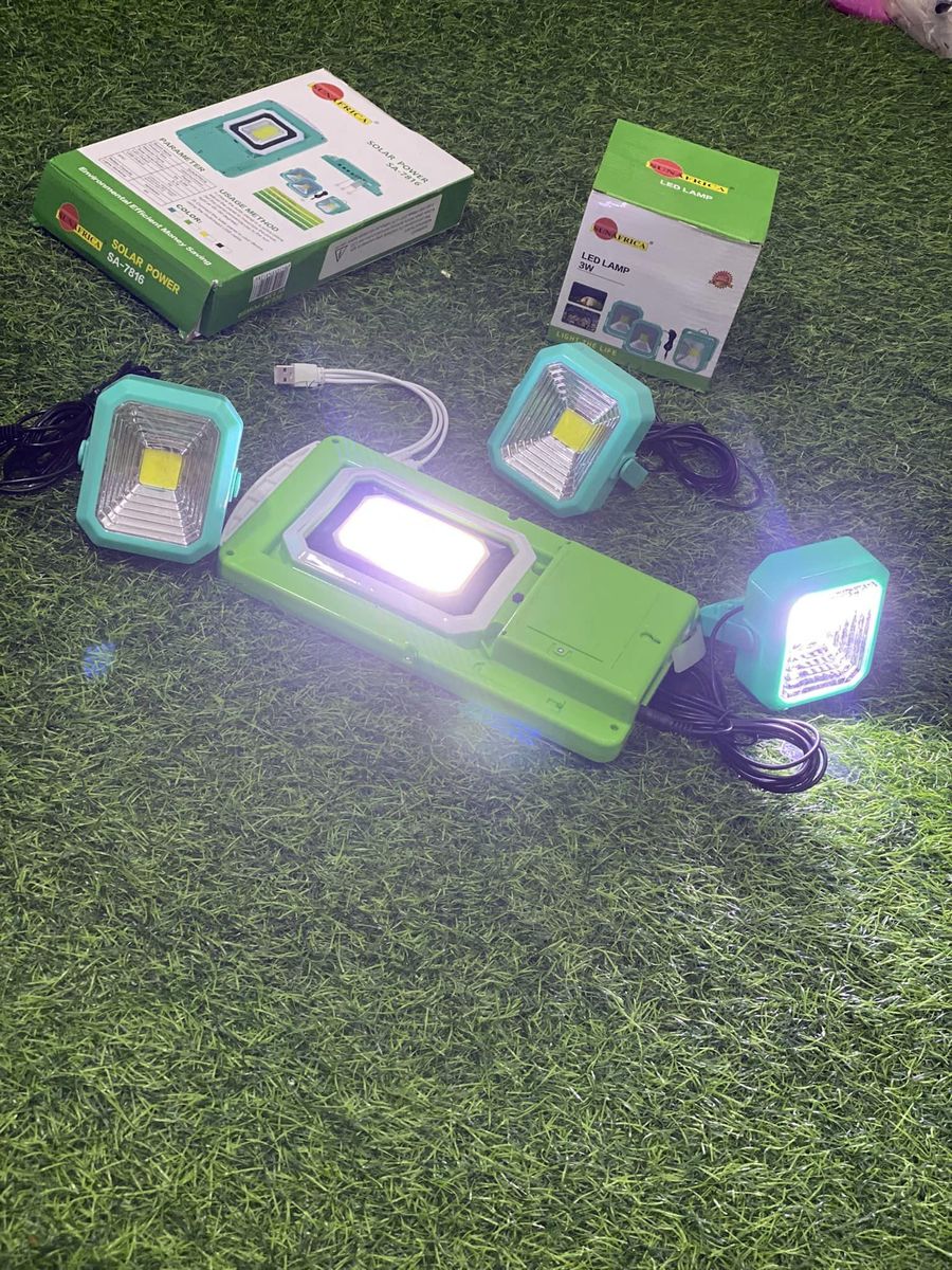 Unique Solar Power  With 3 Bulb