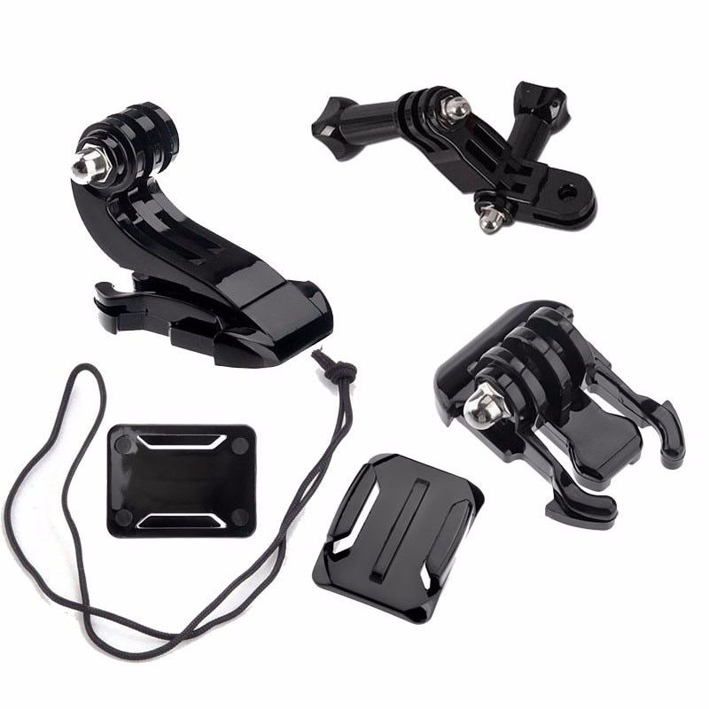 Action Camera Accessories Set For Hero 5 3 4 Xiaomi Yi 4K SJCAM SJ4000 Chest Strap Base Mount Go Pro Helmet Kits