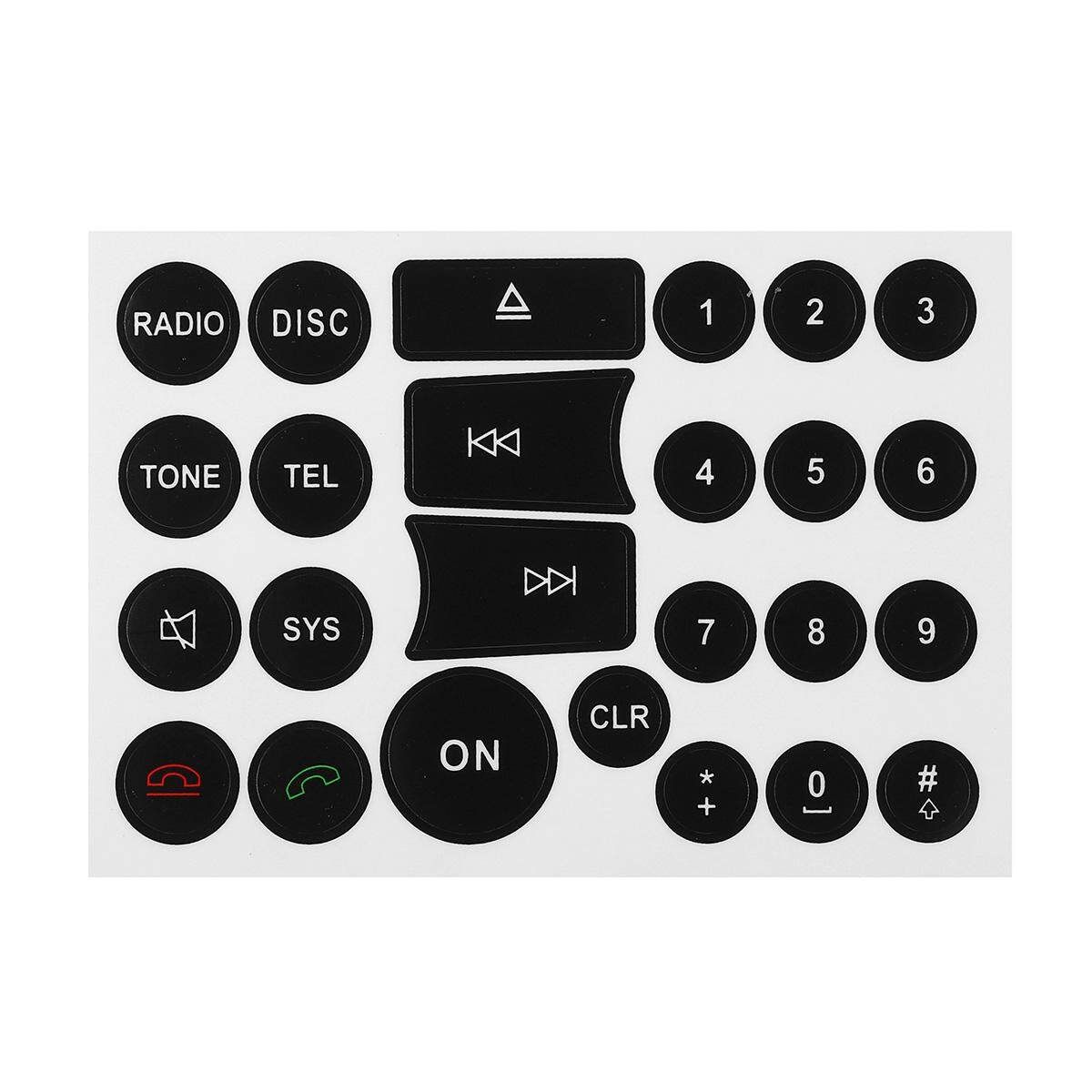 Steering Window A/ Radio Lock Button Repair Sticker For Mercedes W204 2007-2014