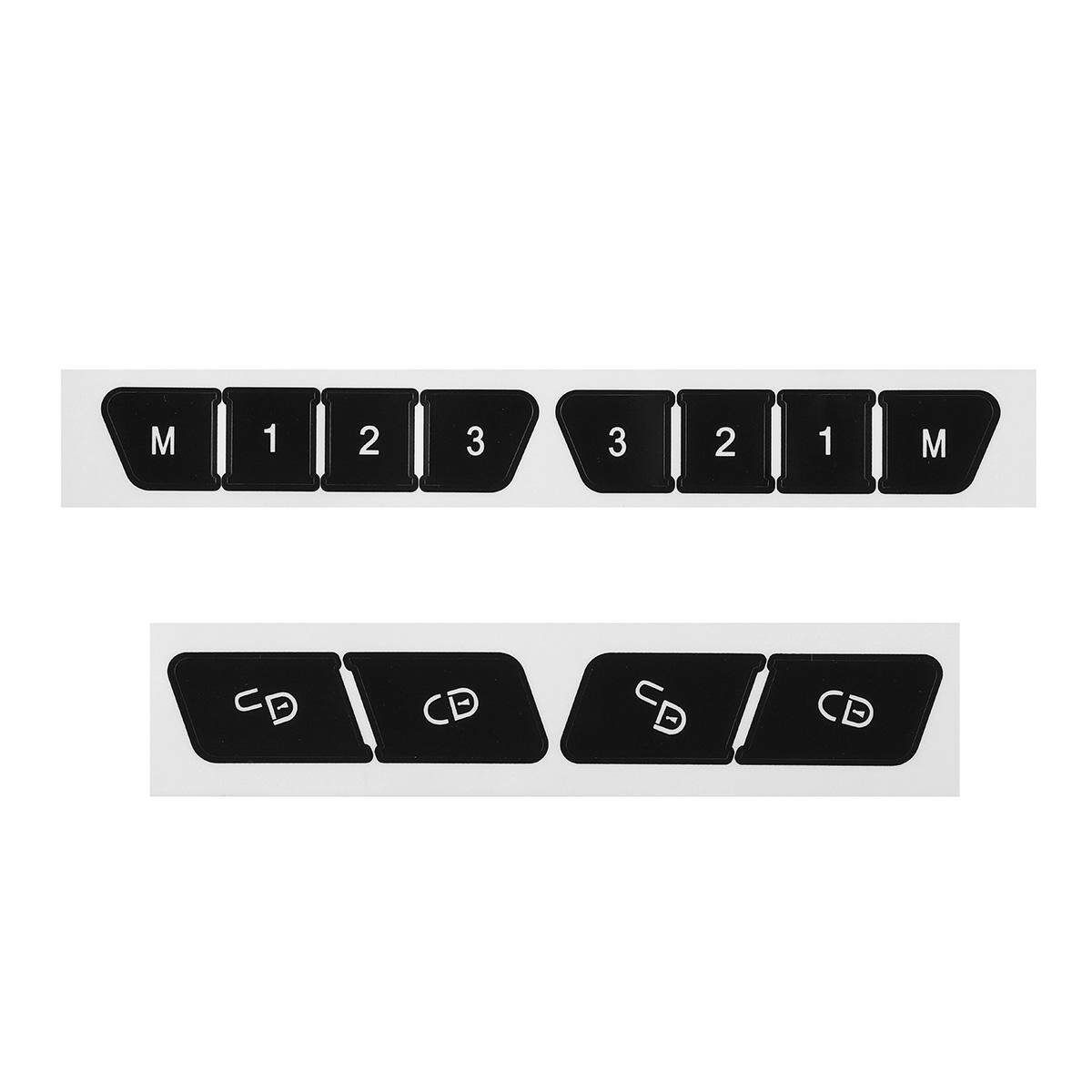 Steering Window A/ Radio Lock Button Repair Sticker For Mercedes W204 2007-2014