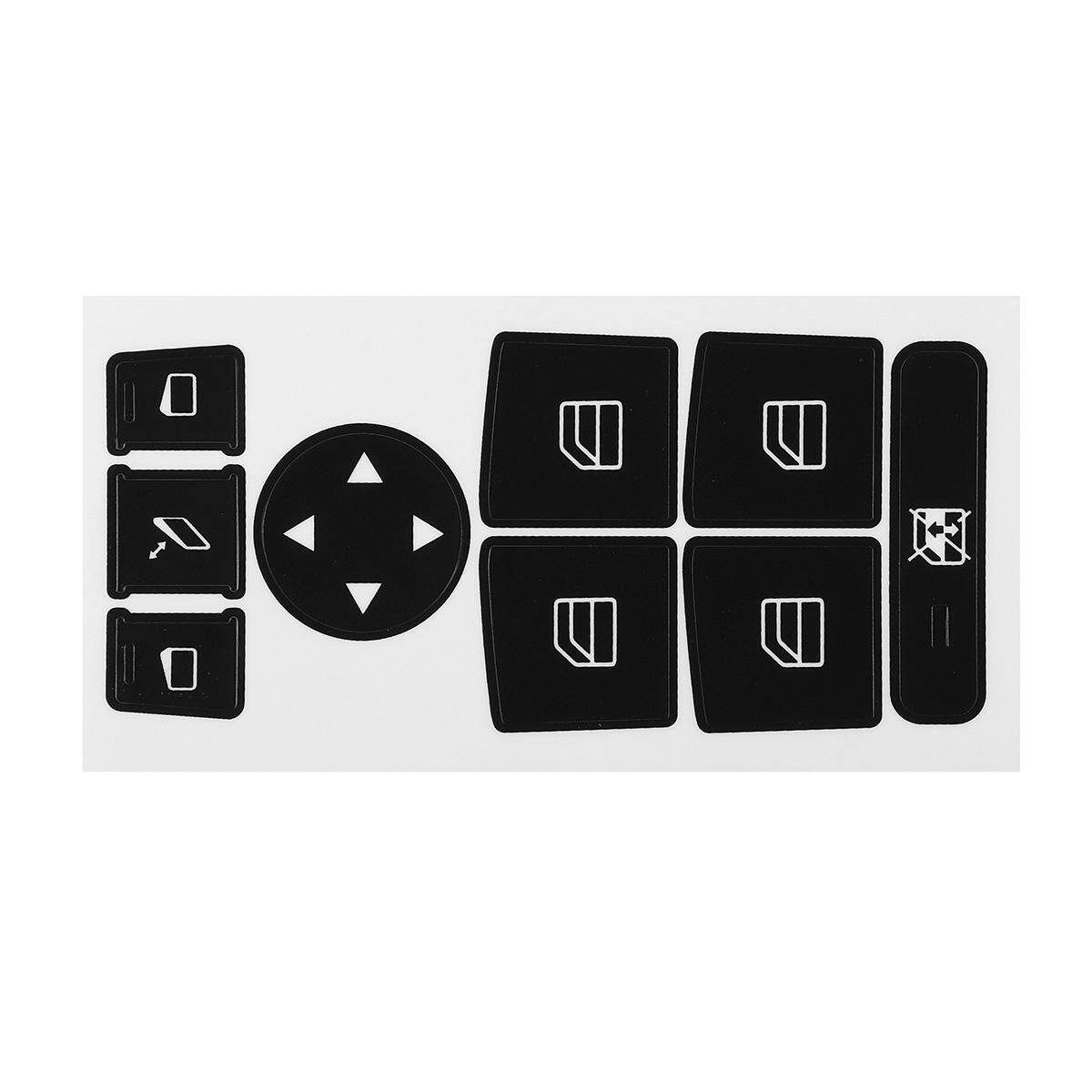 Steering Window A/ Radio Lock Button Repair Sticker For Mercedes W204 2007-2014