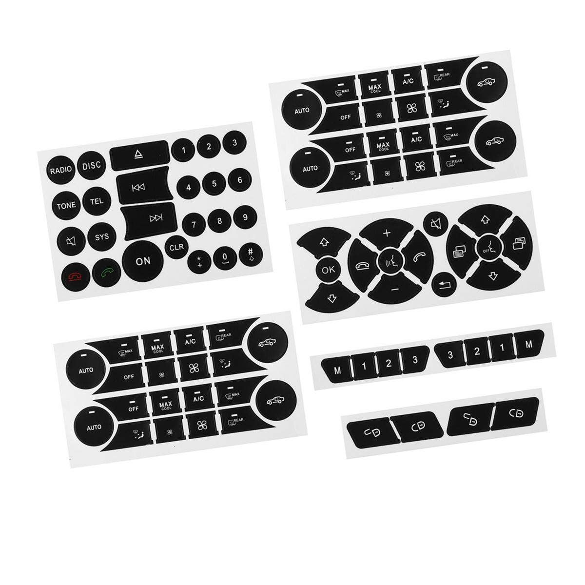 Steering Window A/ Radio Lock Button Repair Sticker For Mercedes W204 2007-2014