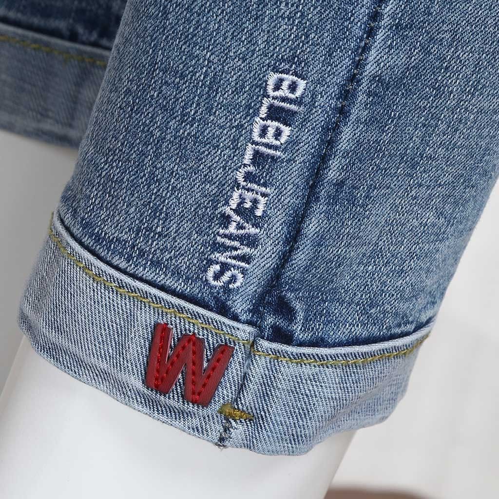 Pregnant Woman Ripped Jeans Maternity Pants Trousers Nursing Prop Belly Leing