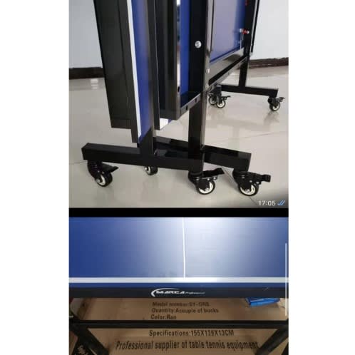 Table Tennis Board Outdoor Water And Heat Resistant Board With All Accessories - Blue
