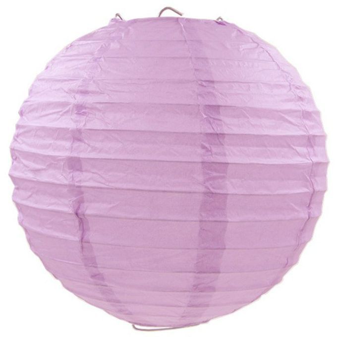 Round  Hinese Paper Lanterns Birthday Wedding De Oration Gift DIY  Rafts-light Purple-8 In Hes