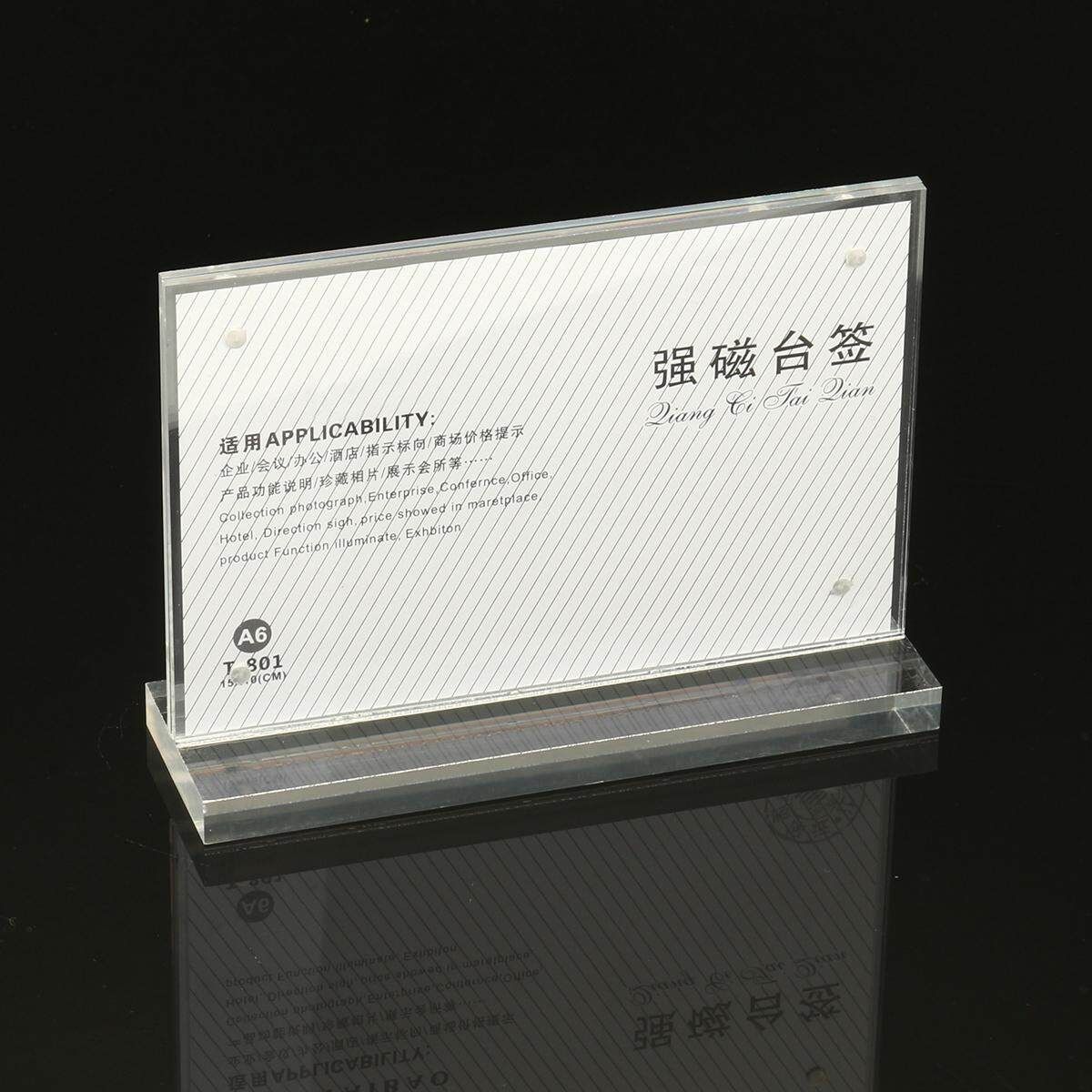 Photo Note Money Holder Acrylic Display Frame Gifts 10X15cm