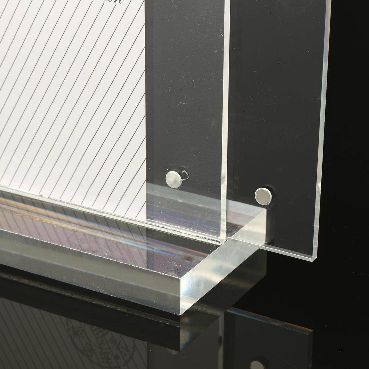 Photo Note Money Holder Acrylic Display Frame Gifts 10X15cm