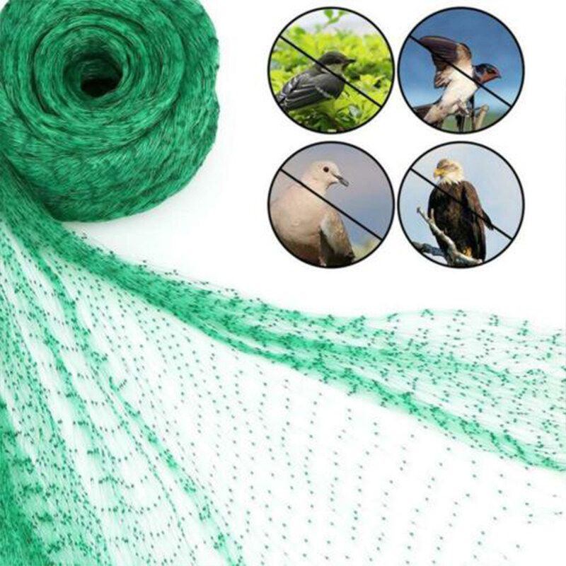 Anti-Bird Net Garden Orchard Anti-Bird Net Polyethylene Green Bird Netting 4mx 12m
