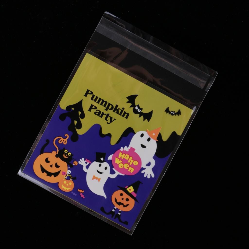 2X 100x Halloween Trick Or Treat Bags  Sweet Food Packaging