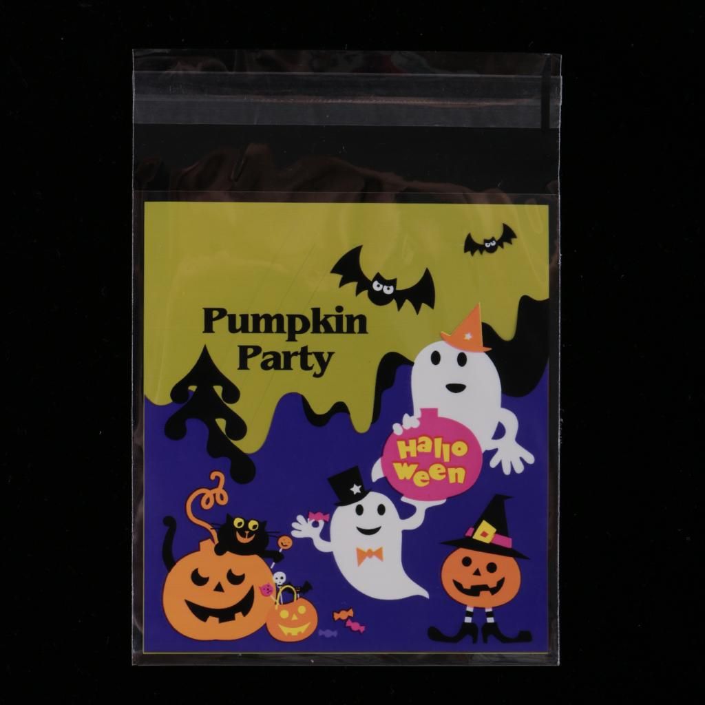 2X 100x Halloween Trick Or Treat Bags  Sweet Food Packaging