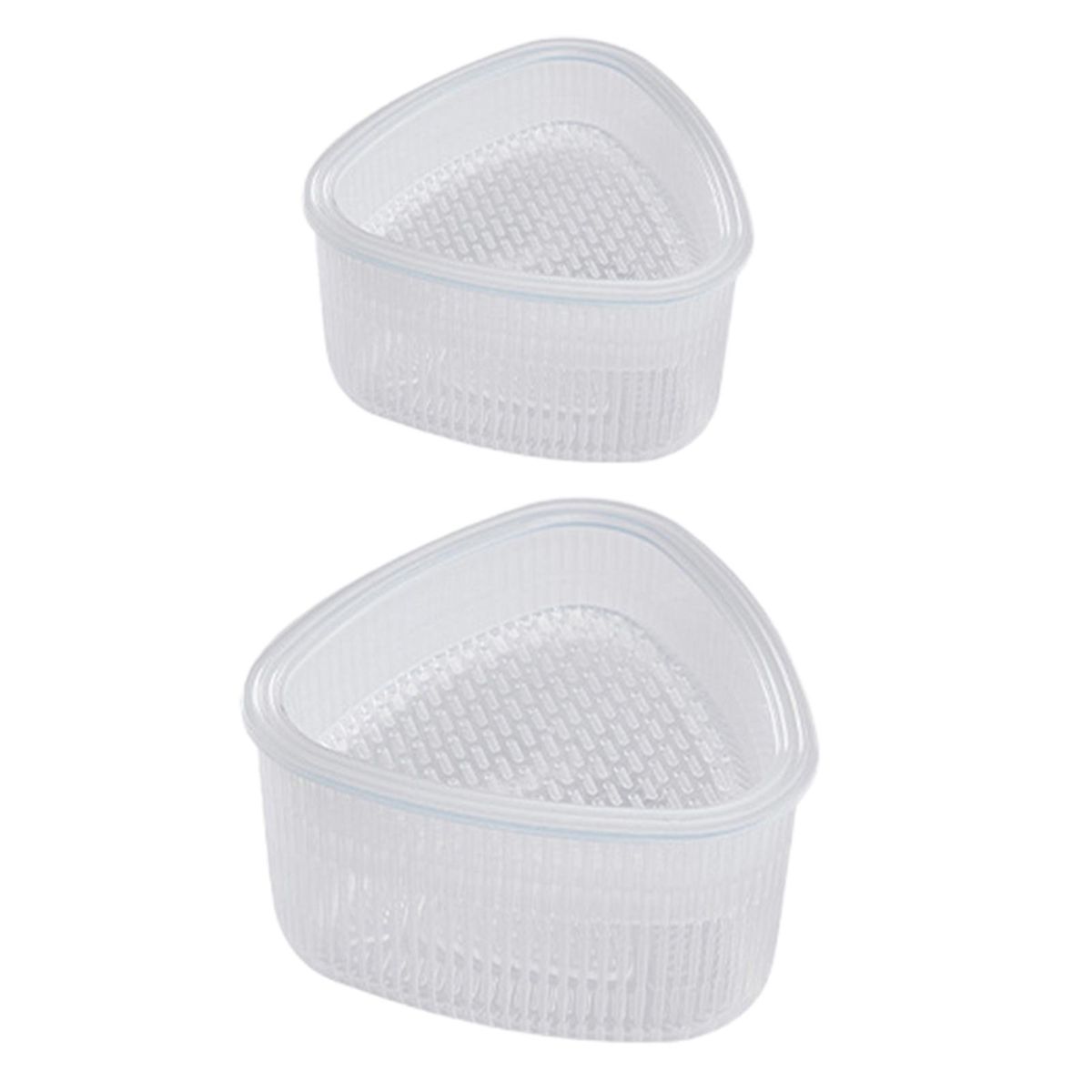2Pcs Sushi Making Tool Triangular Press Sushi Maker Mold Sushi Kit White