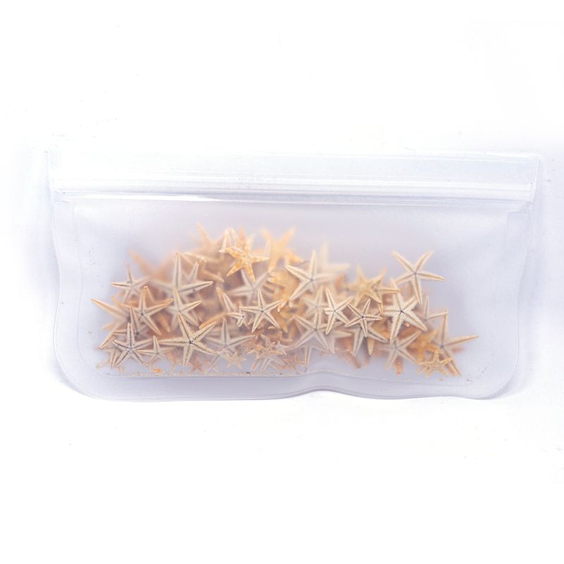 Food Storage Freezer Bag Reusable For Refrigerator Organiser, Kitchen Accessories PEVA Freezing Fruit And Vegetable Ziplock Bags-21.5x12cm