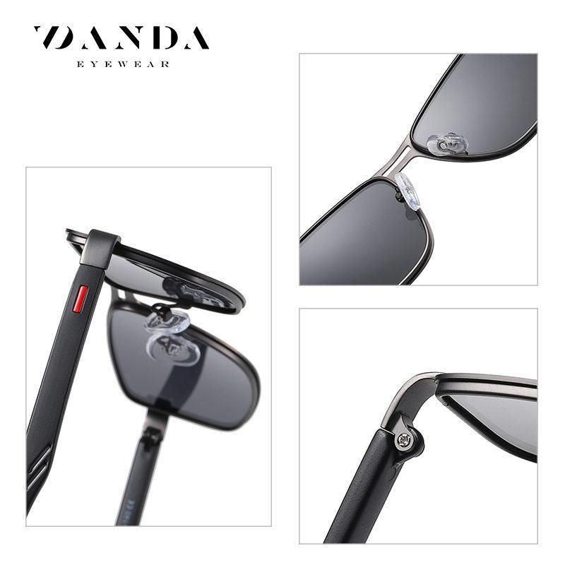 Retro Square Frame Men'S Sunglasses Polarized Sunglasses J33
