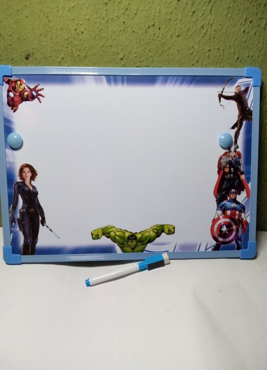 Kids Write &Clean Board+Pen+Eraser+Duster +2Directive Magnet