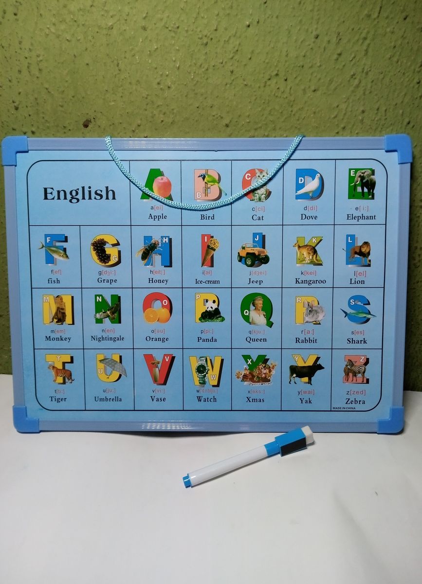 Kids Write &Clean Board+Pen+Eraser+Duster +2Directive Magnet