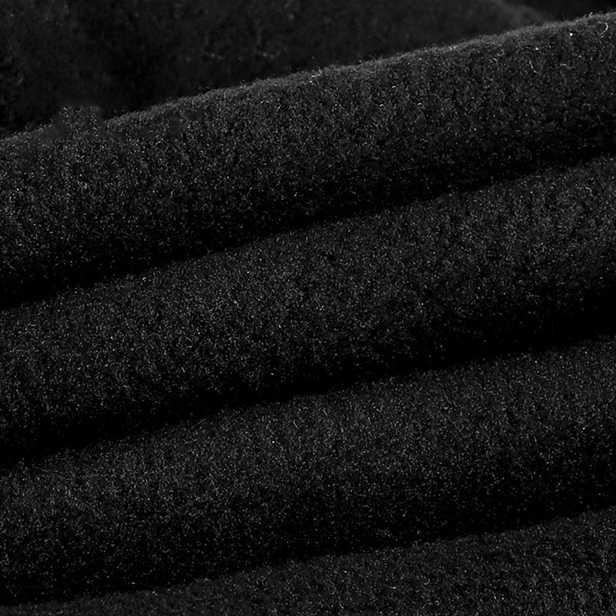Cycling Cap Fleece Texture Ski Hat Black