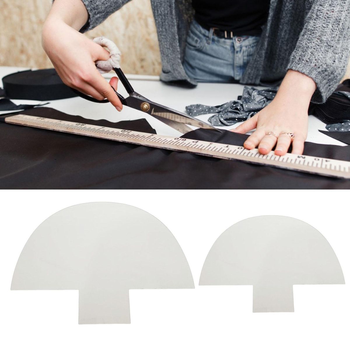 Patchwork Sewing Ruler Shoulder Bag DIY Sewing Template