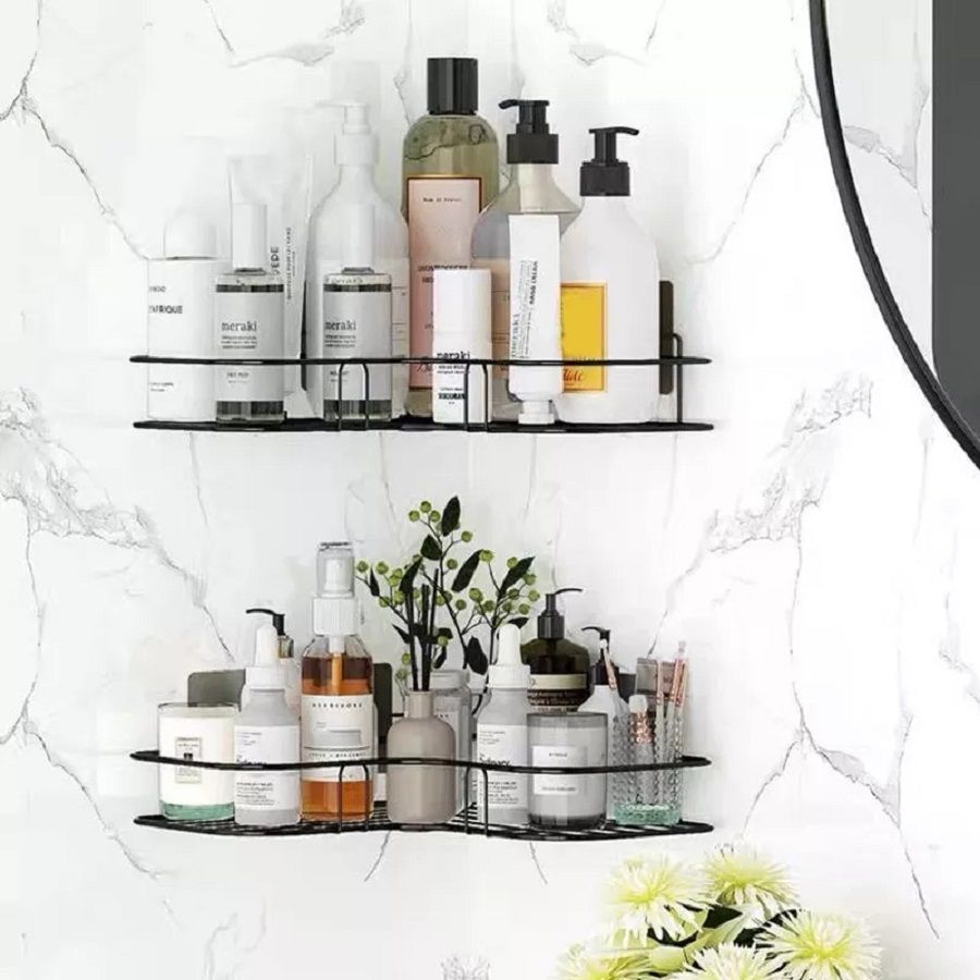 1 Punch- Multifunctional Corner Wall Hanging Wall Shelf