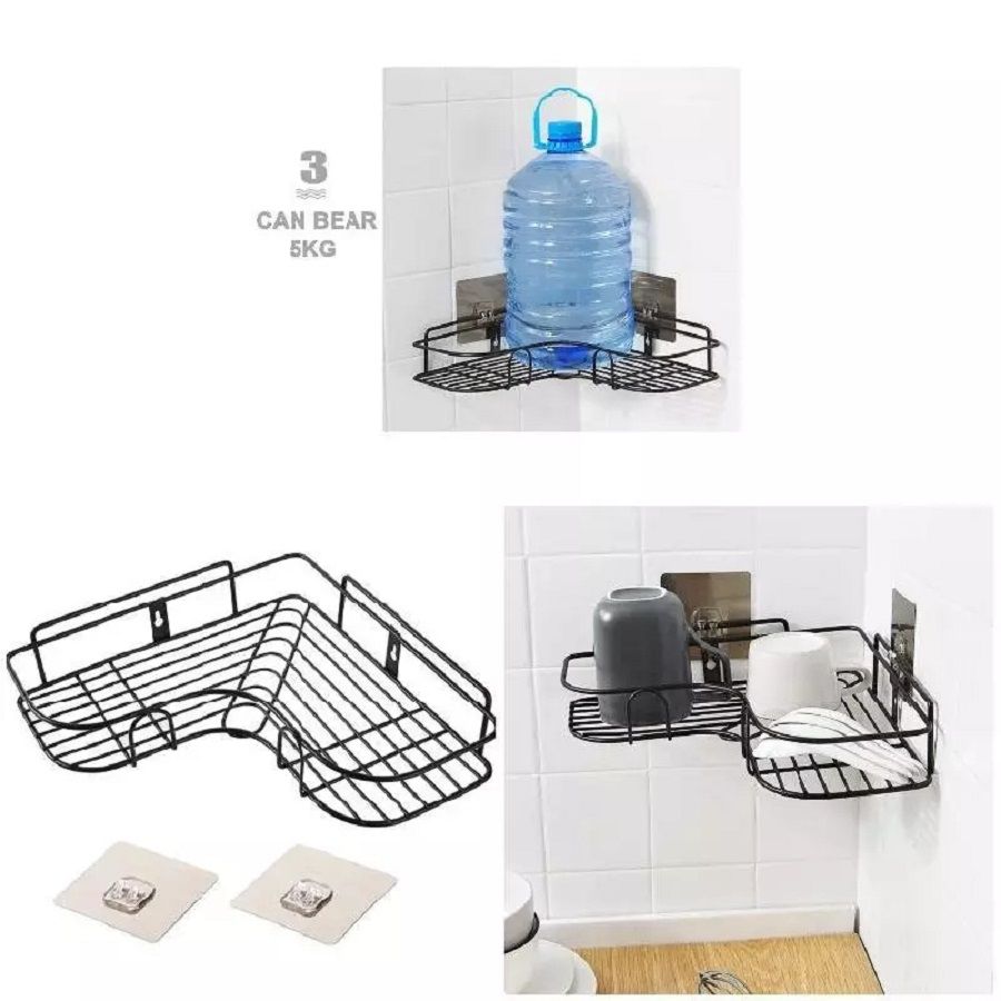 1 Punch- Multifunctional Corner Wall Hanging Wall Shelf