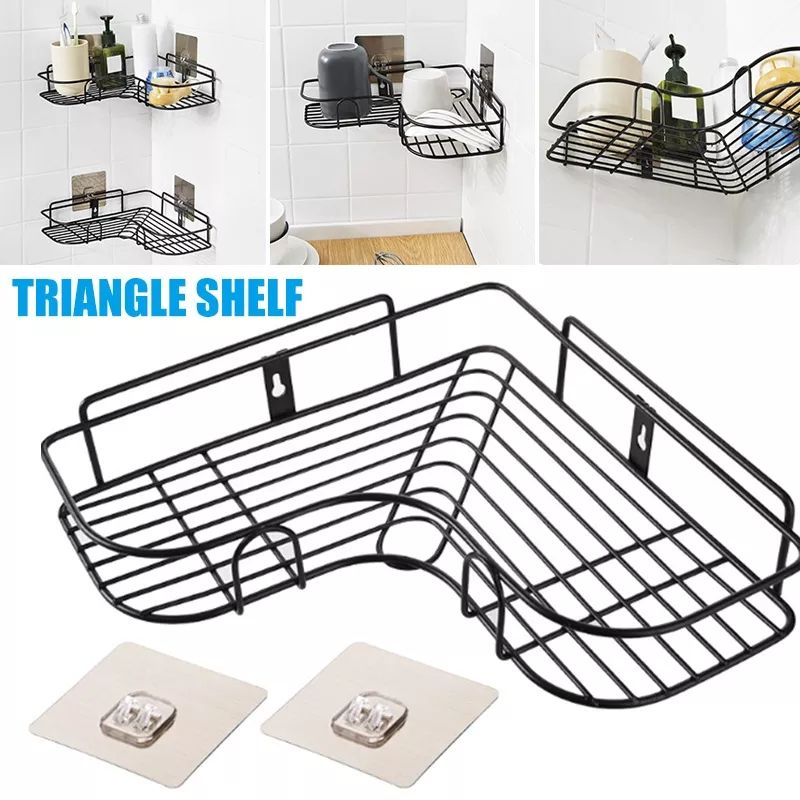 1 Punch- Multifunctional Corner Wall Hanging Wall Shelf