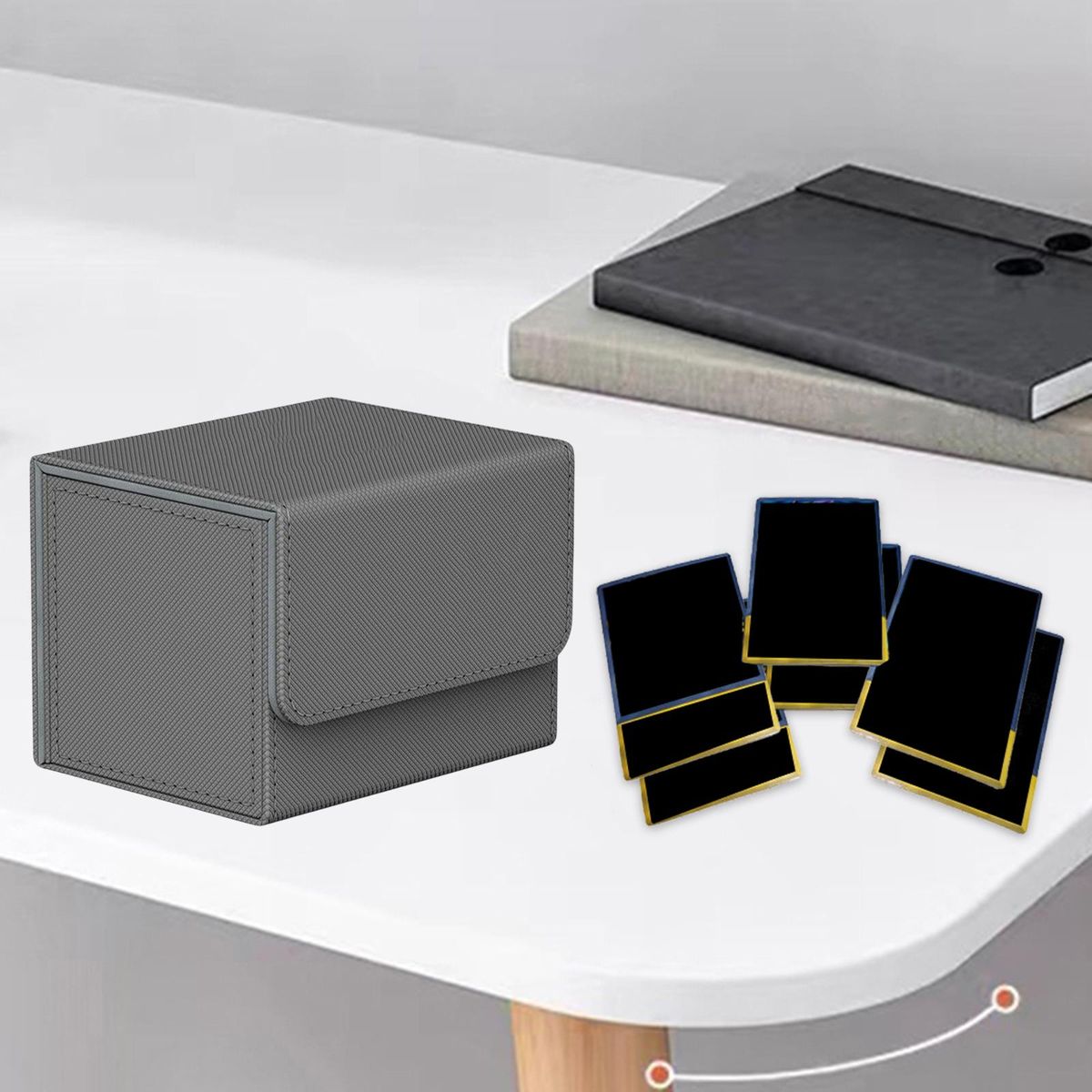2x Trading Card Deck Box Storage TCG Cards Holder
