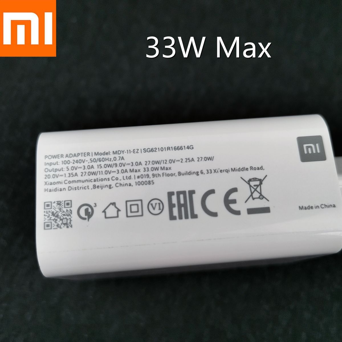 Redmi Note 10 Turbo Charger 33w Eu Adapter 1/1.5/2m