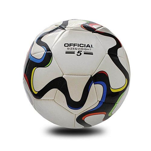 Machine Stitching Hand Stitching Pu Pvc4 No. 5 Handball Football Production Sporting Goods Small Football (White/Size:5)