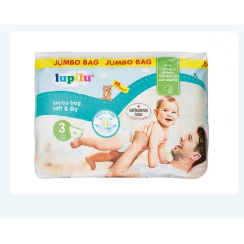 Jumpo Bag Soft And Dry - Size 3 ,98 Count