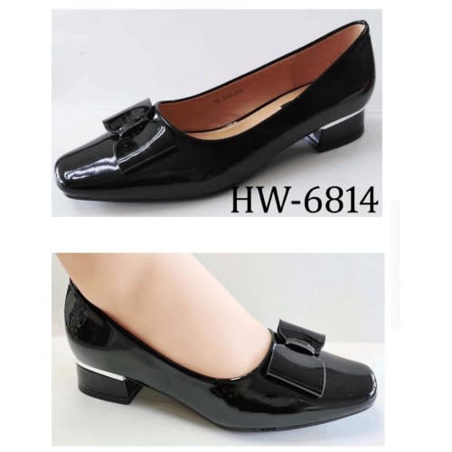 Ladies Low Heel Patent Leather Office Shoe