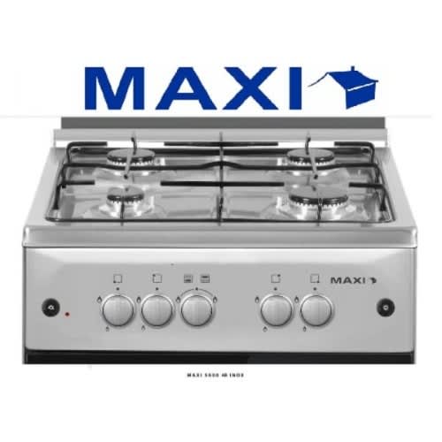 4 Burner Inox Gas Cooker - 50X50 Ignition - 50504b