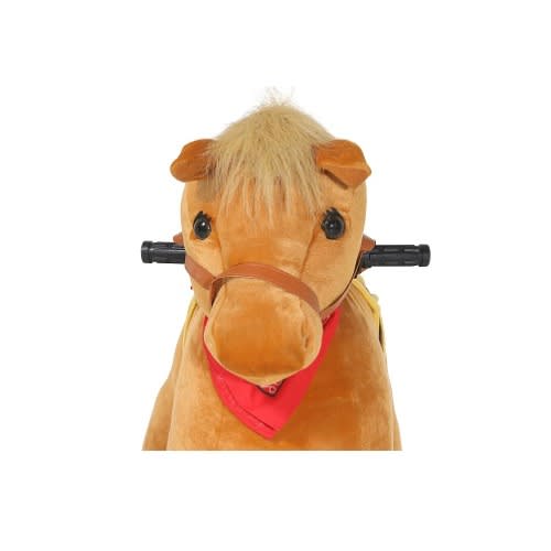6V Stable Buddies Willow Unicorn Plush Ride-on With Light Up Horn - Brown