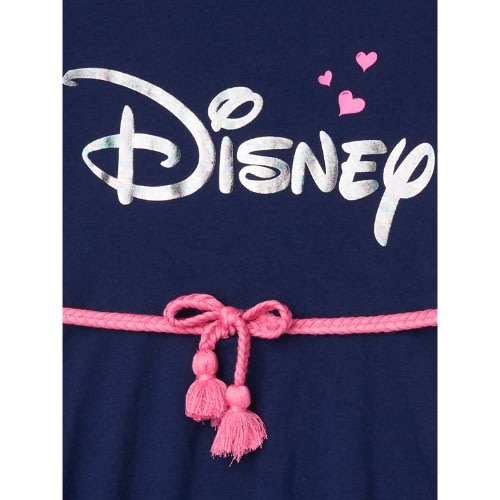 Signature Logo Skater Dress With Rope Belt - Blue