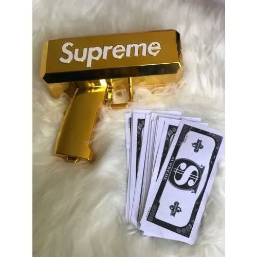 Cash Cannon Supreme Money Gun Spraying Machine - Gold