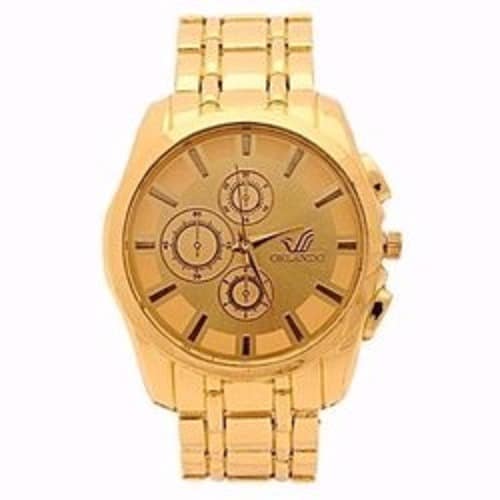 Men's Chain Wristwatch - Gold