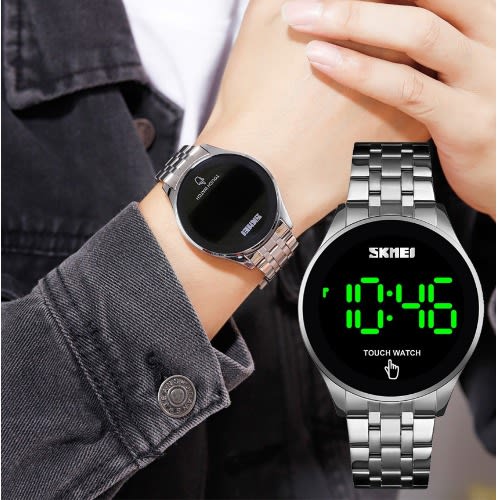 Led Digital Stainless Stain Wrist Watch