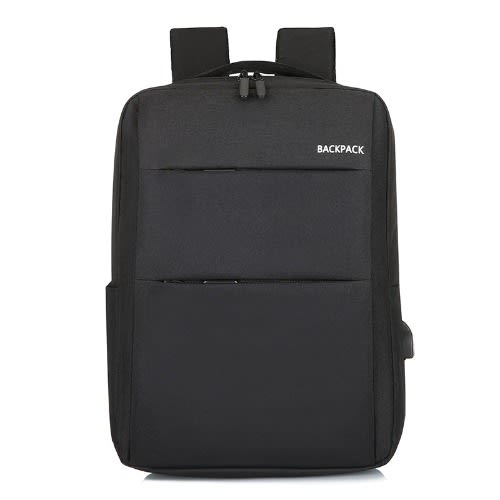 Anti-theft Backpack With Usb Charging Port - Black