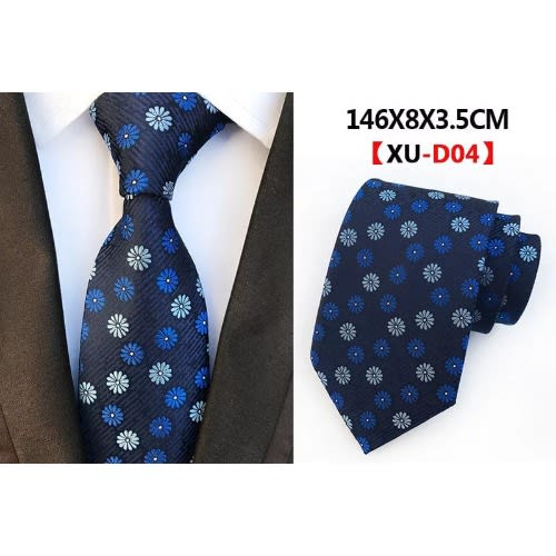 Men's Paisley Silk Ties - Blue