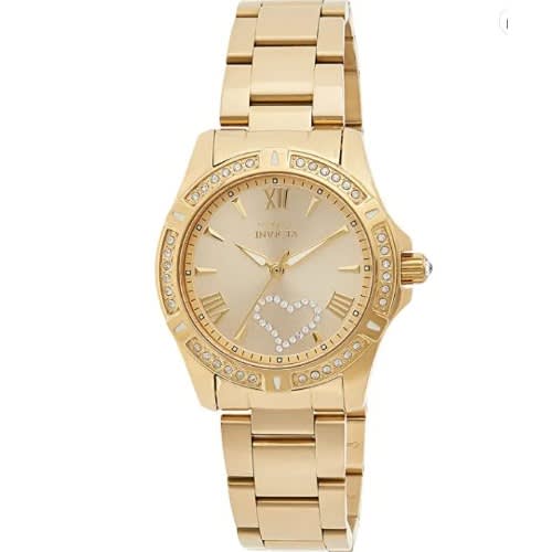 21384 Women’s Wildflower Analog Display Quartz Watch - Gold